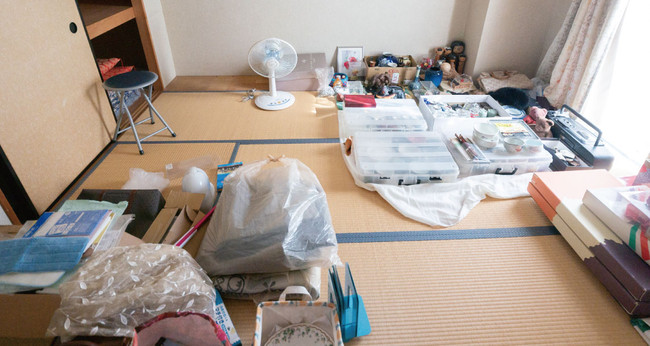 遺品整理:仕分け作業
